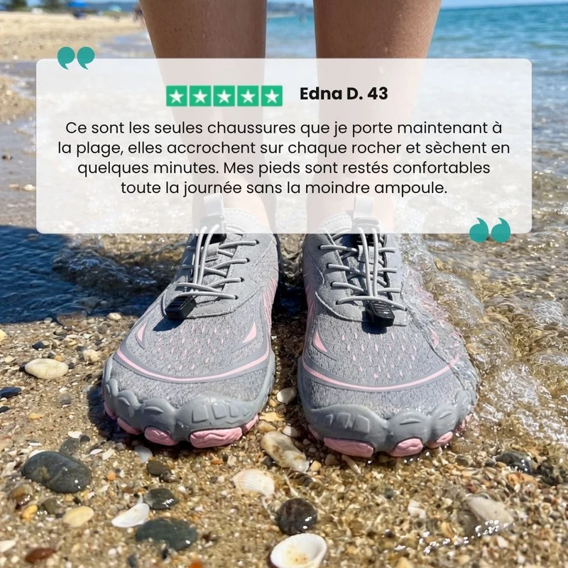 Chaussures de Plage – Protection & Confort sur Sable et Rochers
