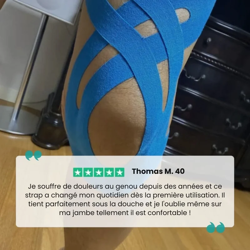 Strap Genoux – Soutien Ciblé & Soulagement Immédiat (10 Bandes)