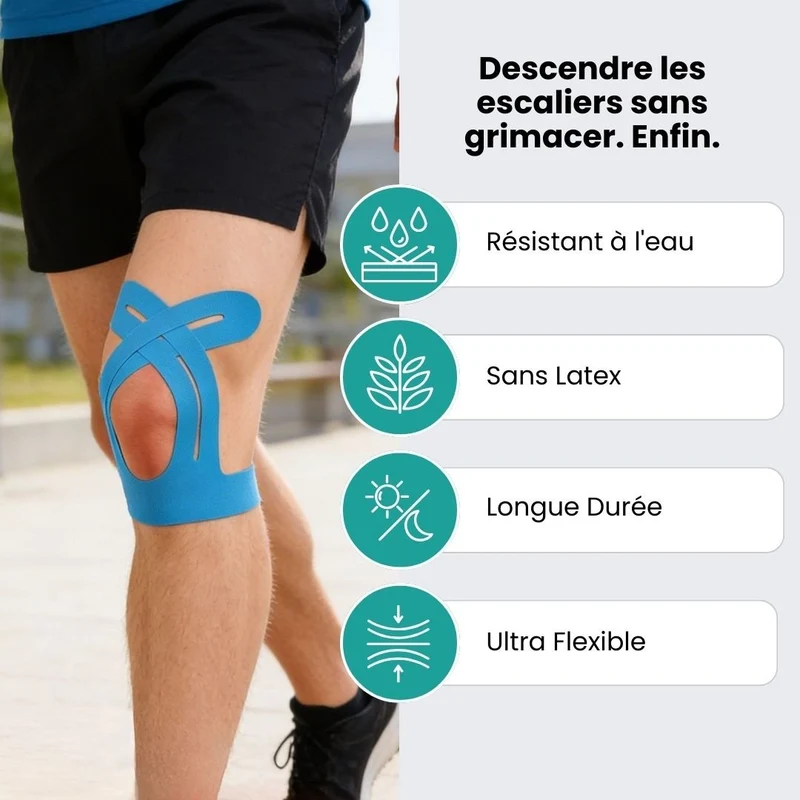Strap Genoux – Soutien Ciblé & Soulagement Immédiat (10 Bandes)