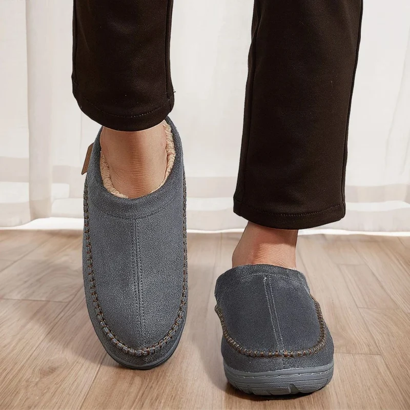 Pantoufles chaudes homme | Élegante & Doublure anti-froid