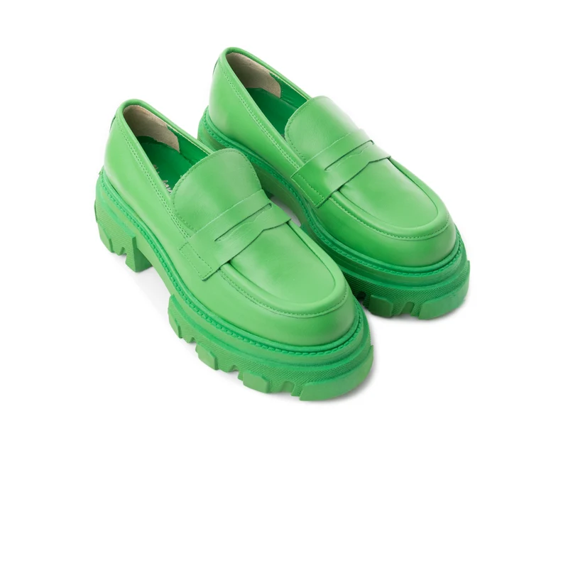 Tahara Green Leather