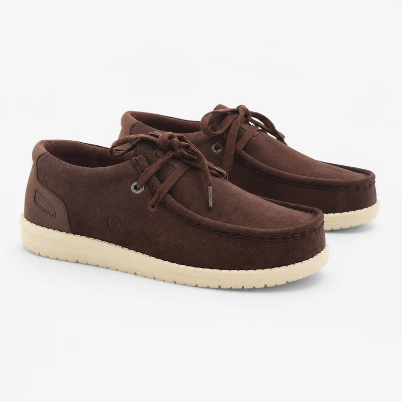 Chaussures bateau en suède marron Saint Jean SBPLAY