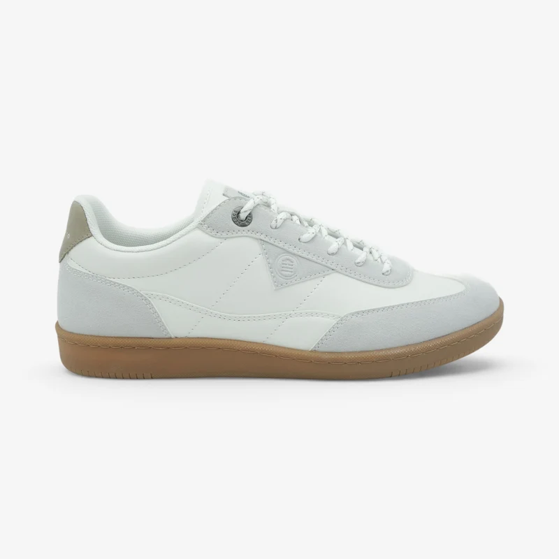 Sneakers bi-matière blanches London