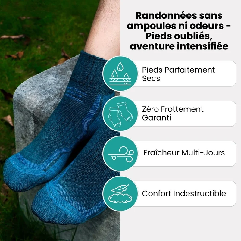 Chaussettes en Laine Mérinos – Randonnée & Outdoor