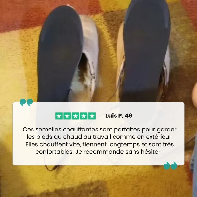 Semelles Chauffantes Électriques – Travail & Outdoor