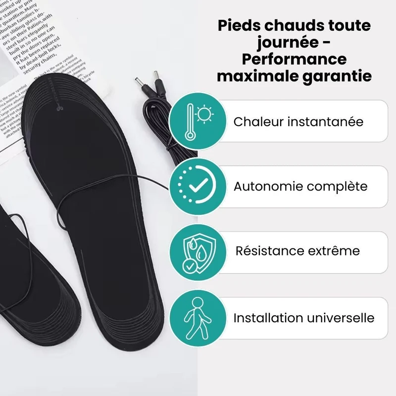 Semelles Chauffantes Électriques – Travail & Outdoor
