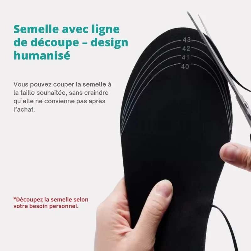 Semelles Chauffantes Électriques – Travail & Outdoor