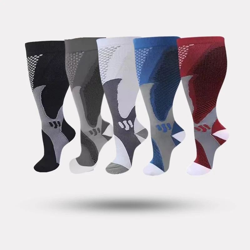 Chaussettes de Compression Grandes Tailles – 2XL à 4XL
