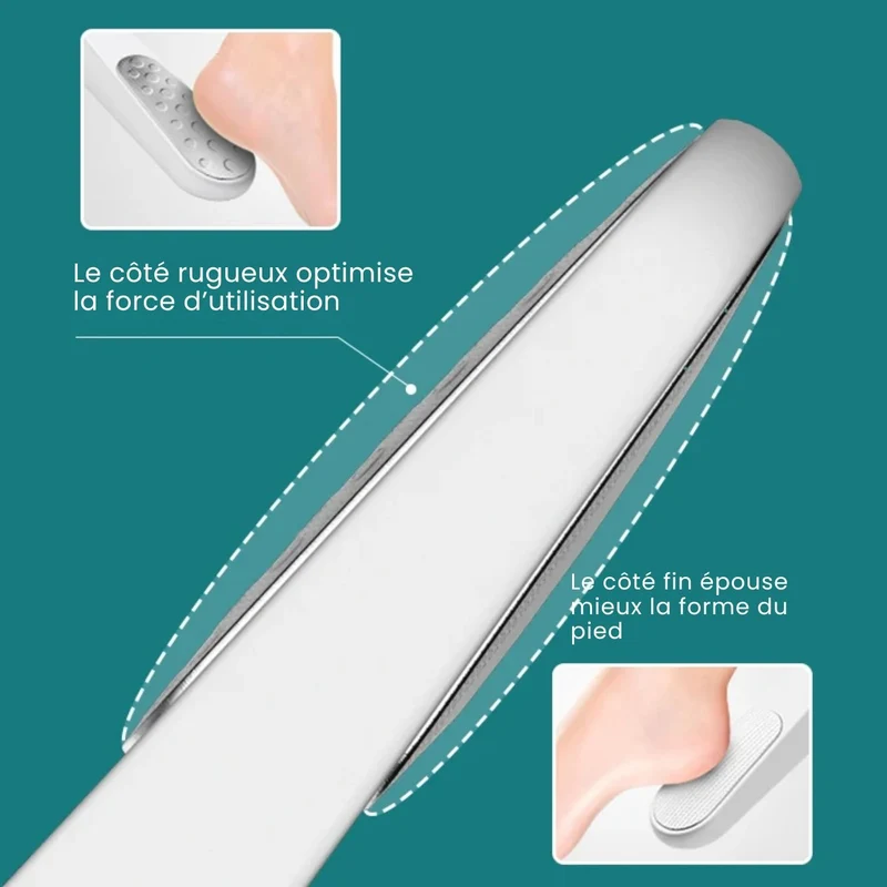Râpe à Pieds Professionnelle – Élimine Callosités & Peaux Mortes