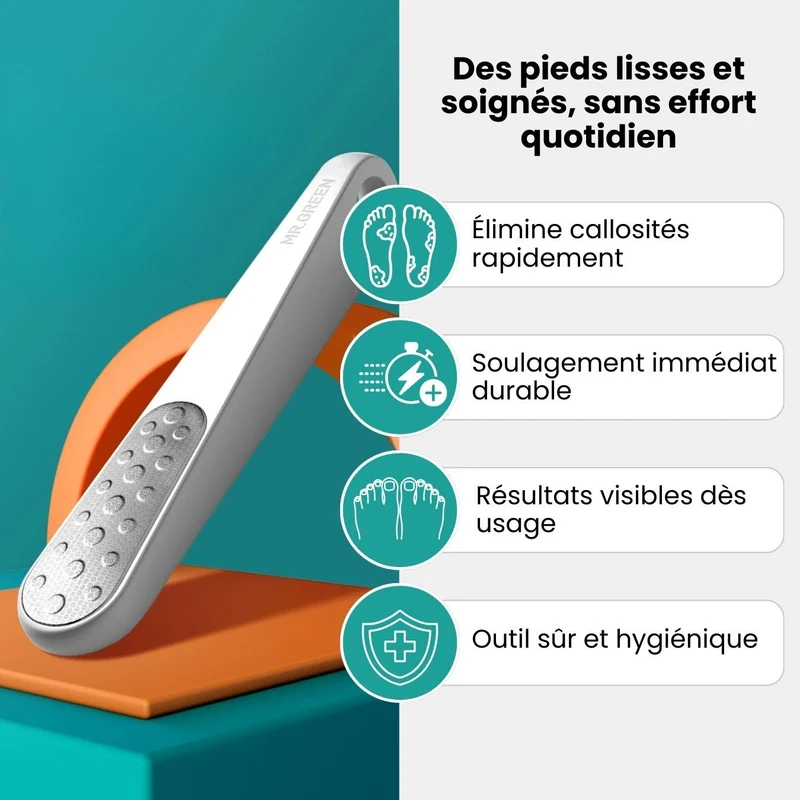 Râpe à Pieds Professionnelle – Élimine Callosités & Peaux Mortes