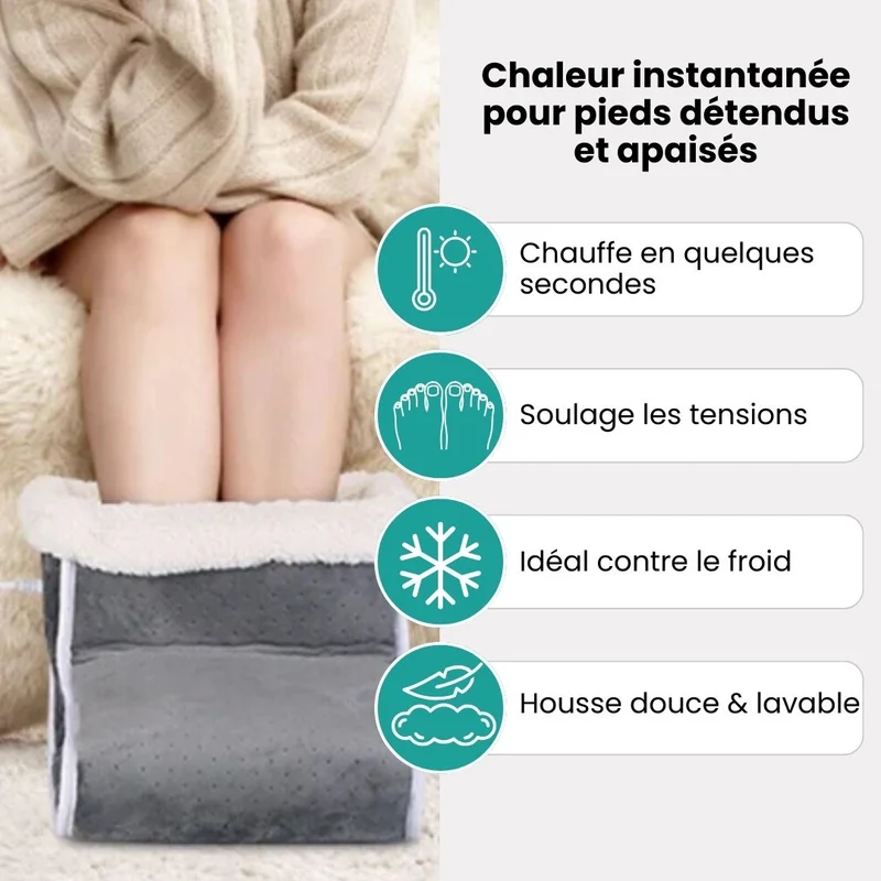 Chauffe-Pieds Électrique – Chaleur & Relaxation Immédiates