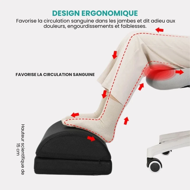 Repose-Pieds de Bureau – Confort & Posture Améliorée