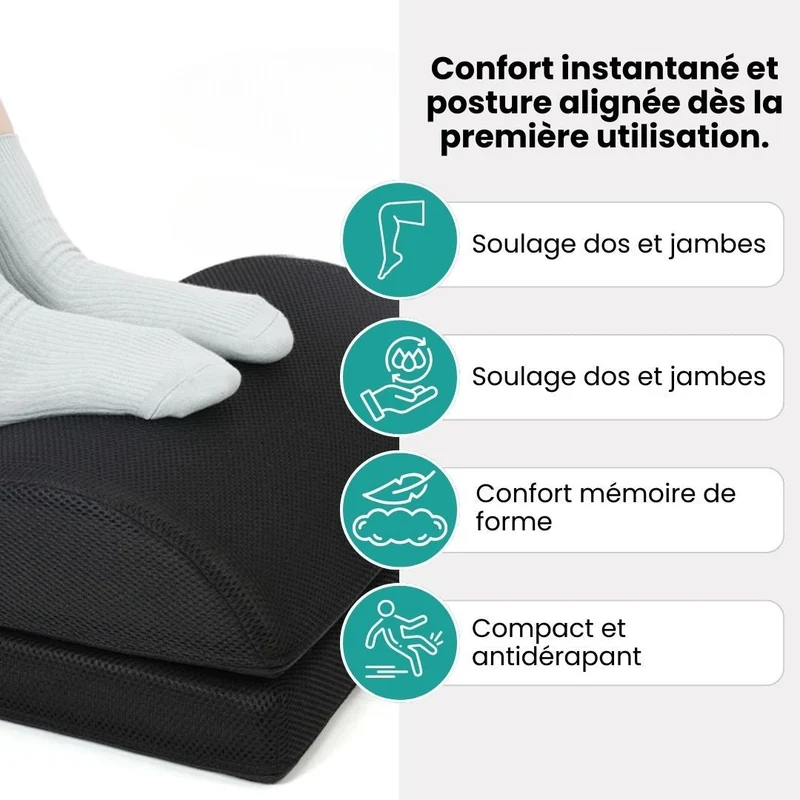 Repose-Pieds de Bureau – Confort & Posture Améliorée