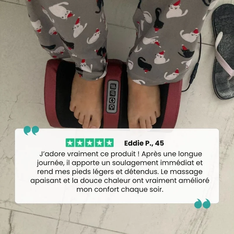 Appareil de Massage des Pieds | Chauffant & Relaxation Musculaire