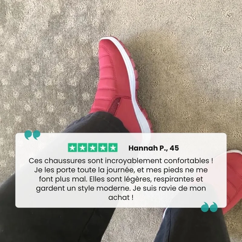 Chaussures d'hiver confortable femme | Chaudes et faciles à porter