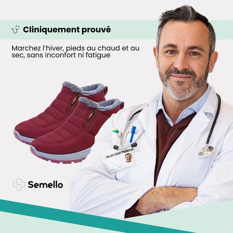 Chaussures d'hiver confortable femme | Chaudes et faciles à porter