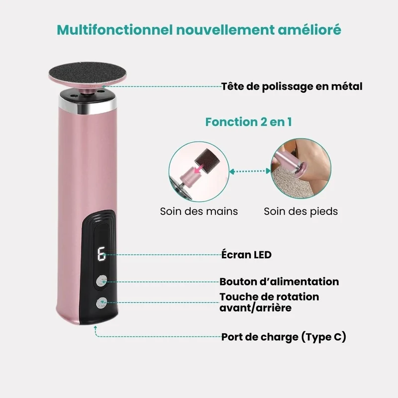 Râpe Anti-Cors Professionnelle | Pieds Doux & Sains