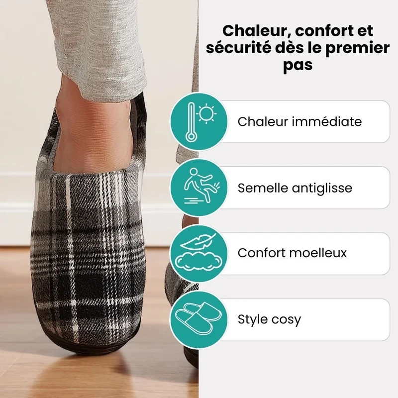 Chaussons Orthopédiques Polaires | Antiglisse & Chaleur