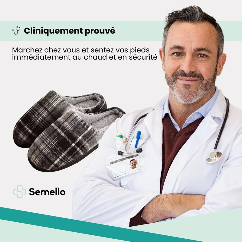 Chaussons Orthopédiques Polaires | Antiglisse & Chaleur
