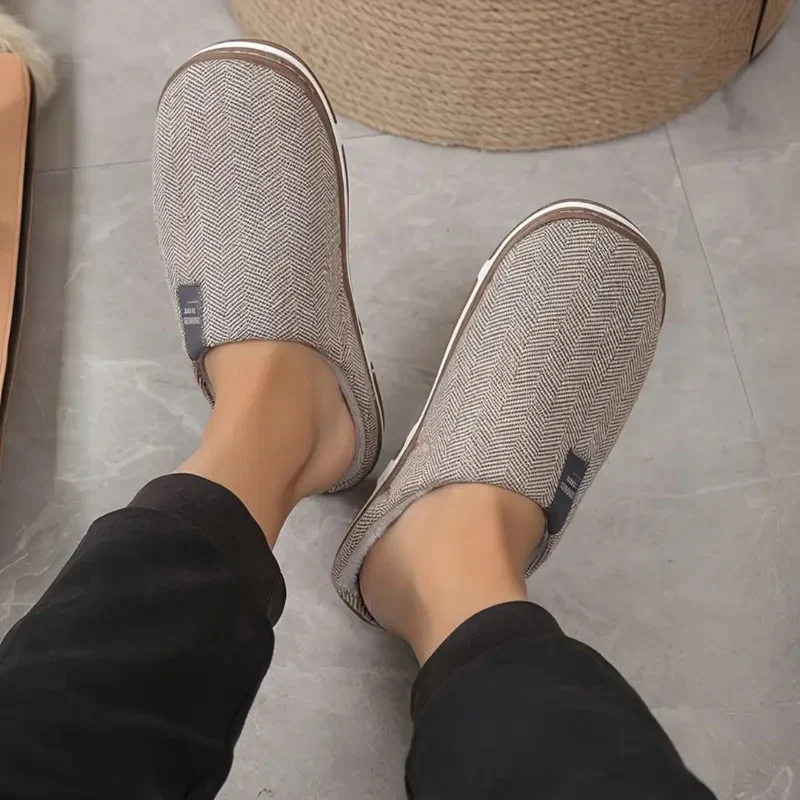 Pantoufles Orthopédiques Chaudes | Confort Hiver en Coton