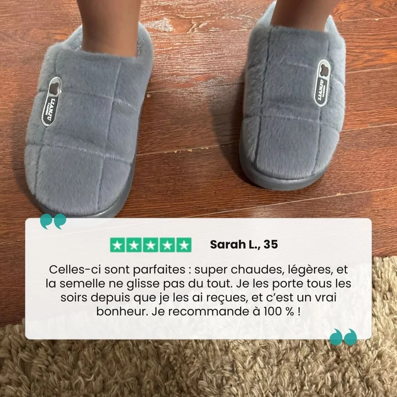 Pantoufles Orthopédiques Grande Taille | Chaleur & Confort Hiver