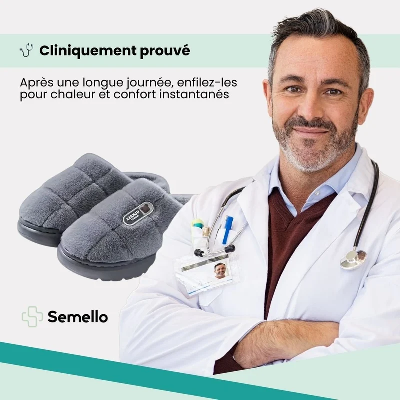 Pantoufles Orthopédiques Grande Taille | Chaleur & Confort Hiver