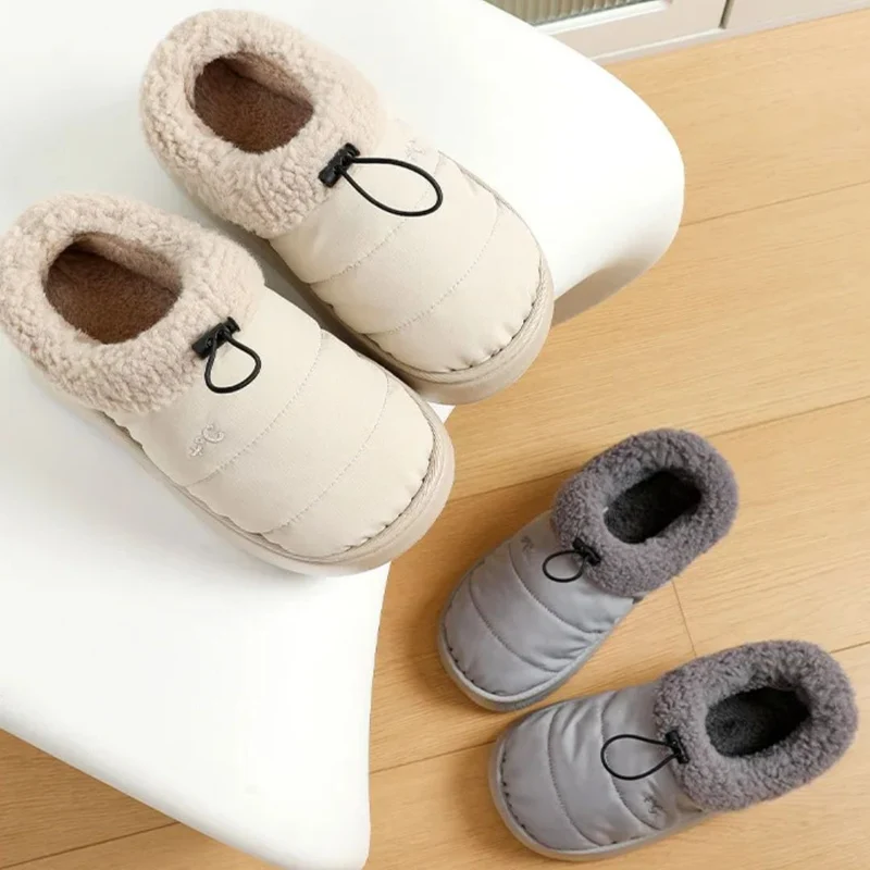 Pantoufles en Coton Duveteuses | Douse et Chaud
