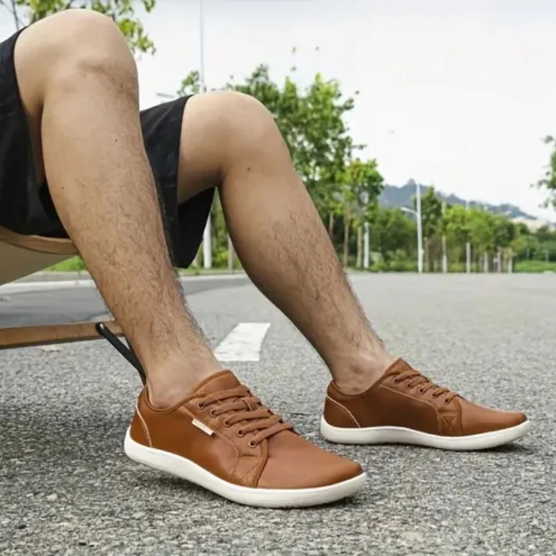 Chaussures Barefoot en Cuir | Élégance Pieds Nus