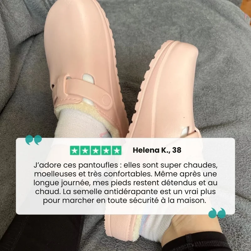 Pantoufles Orthopédique Fourruré Femme | Chaleur douillette instantanée