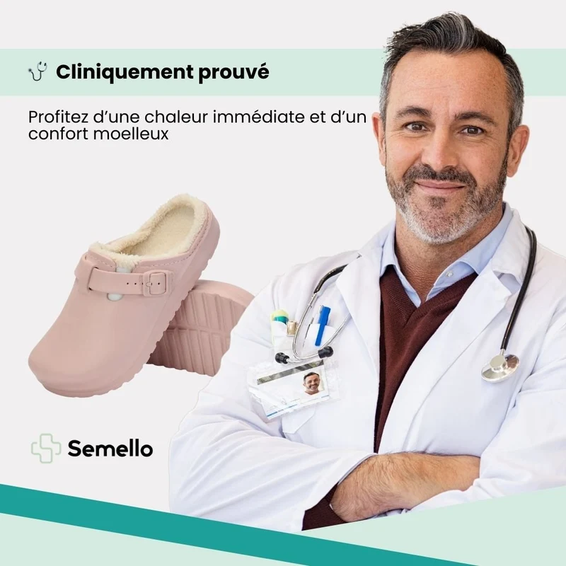 Pantoufles Orthopédique Fourruré Femme | Chaleur douillette instantanée