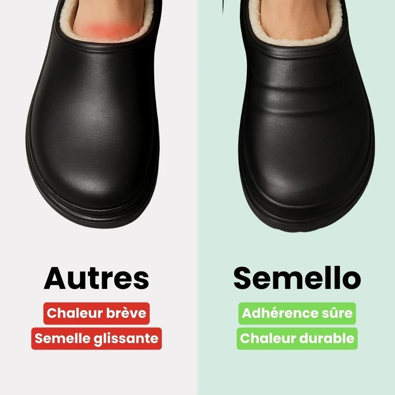 Pantoufles Orthopédiques Chaudes | Antidérapantes Intérieur & Extérieur