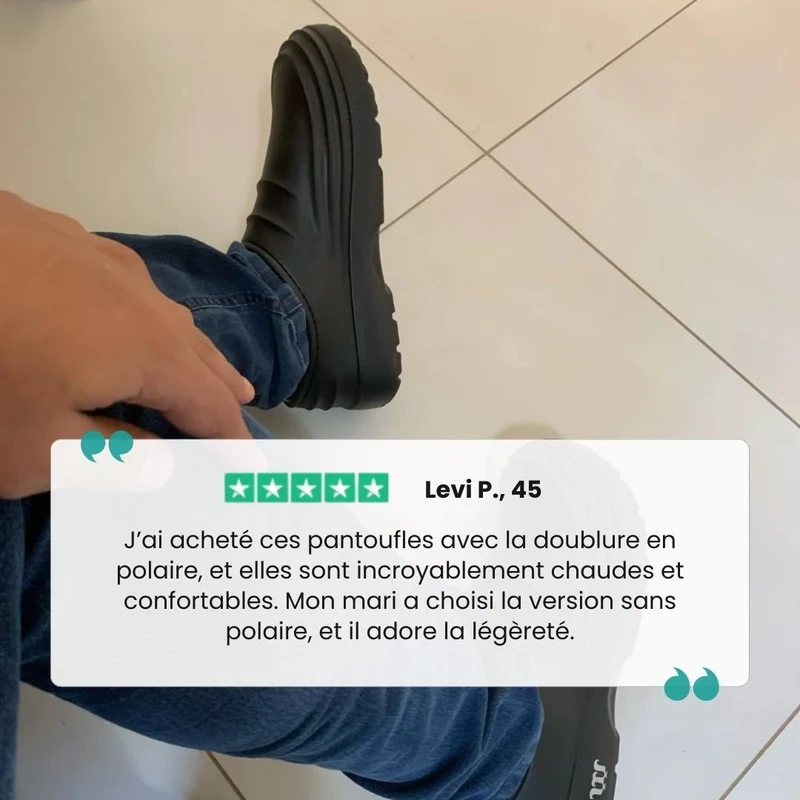 Pantoufles Orthopédiques Chaudes | Antidérapantes Intérieur & Extérieur