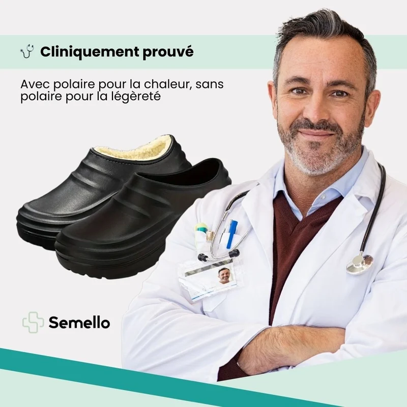 Pantoufles Orthopédiques Chaudes | Antidérapantes Intérieur & Extérieur