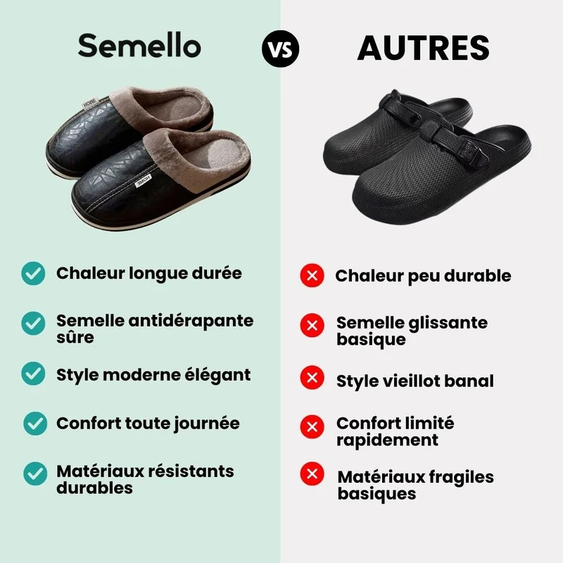 Pantoufles Grande Taille en Cuir Homme | Élégance & Isolation