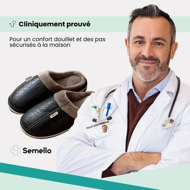 Pantoufles Grande Taille en Cuir Homme | Élégance & Isolation