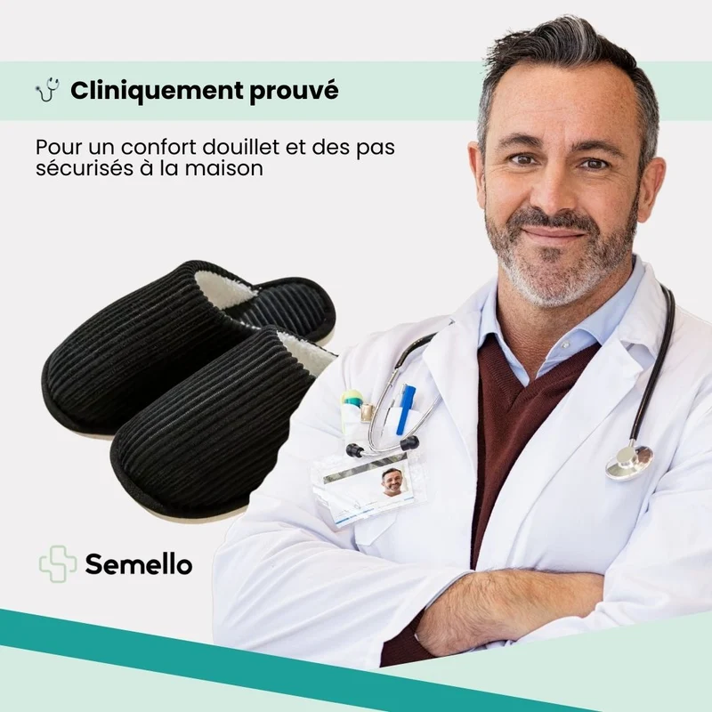 Pantoufles d'hiver Hiver homme | Chaude & antidérapant