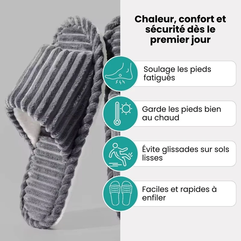Pantoufles Automne et Hiver Antidérapantes d’intérieur