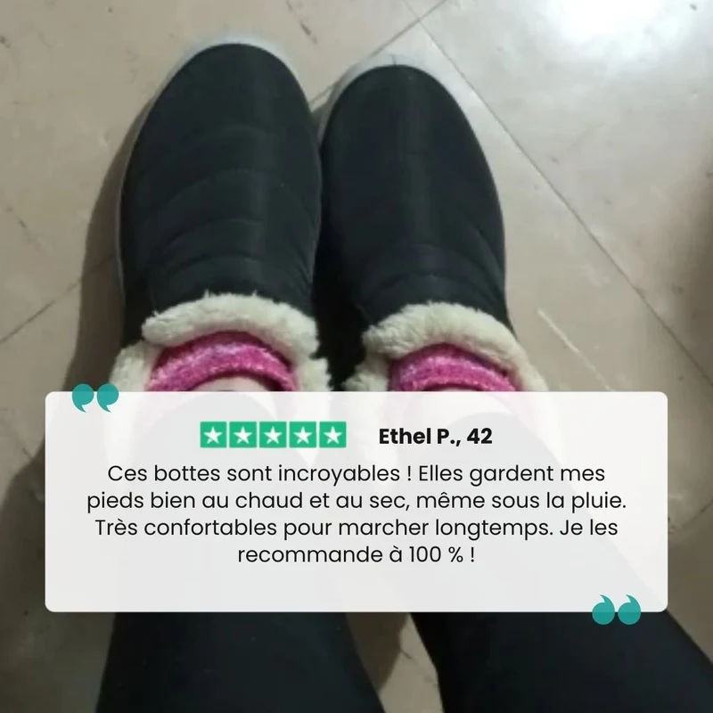 Bottes imperméables d'hiver femme | Antiglisse & fourrées
