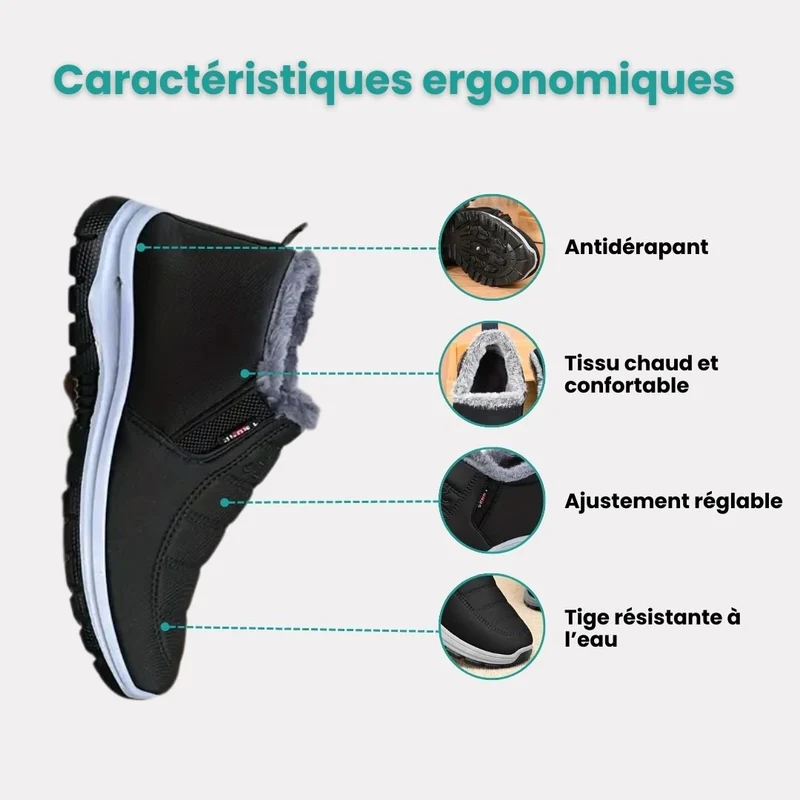 Chaussures d’hiver homme coton chaud | Style casual & isolant
