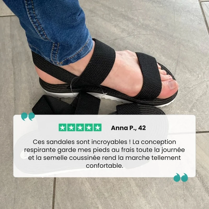 Sandales orthopédiques plates | Soutien plantaire discret