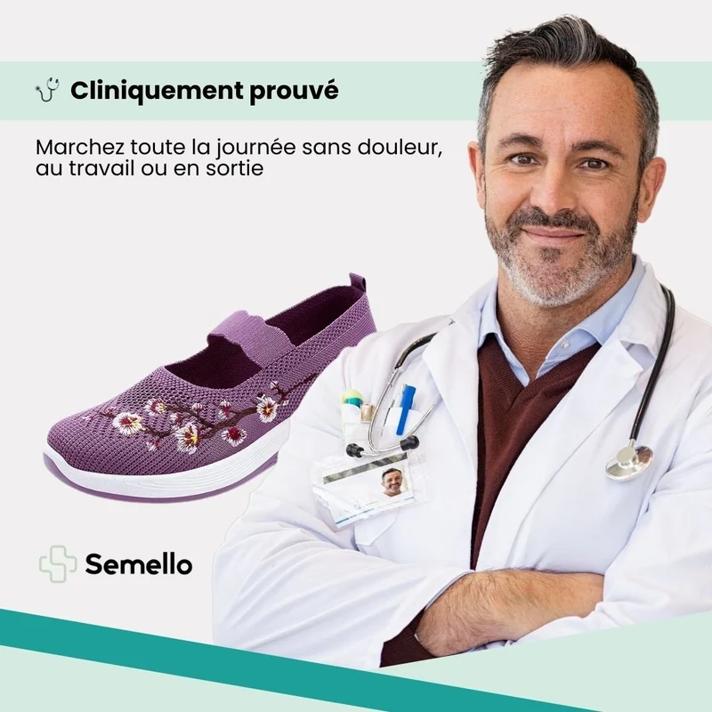 Chaussures à confort orthopédiques femme | Légèreté et maintien actif