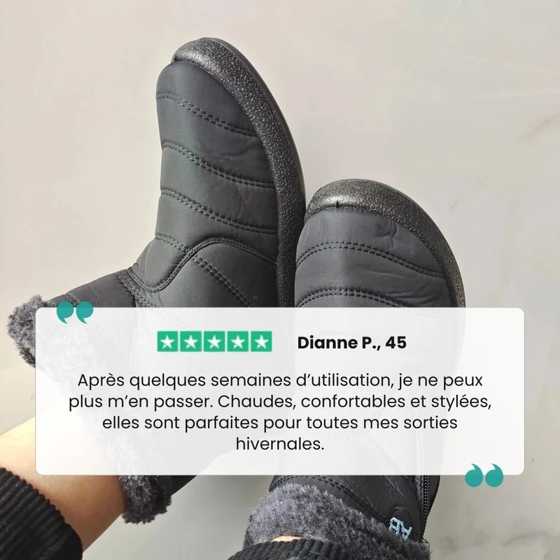 Bottes neige femme imperméables | Doublées et ultra chaudes