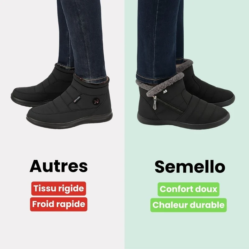 Bottes neige femme imperméables | Doublées et ultra chaudes