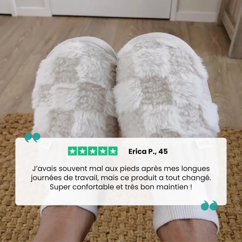 Pantoufles couple mémoire de forme | Duo cocooning