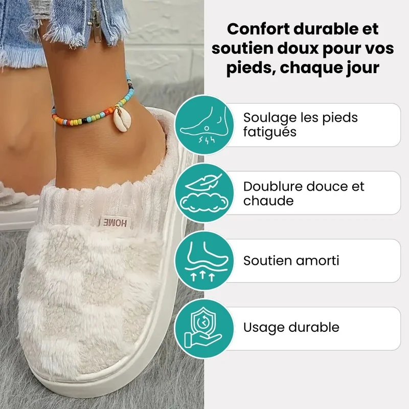 Pantoufles couple mémoire de forme | Duo cocooning