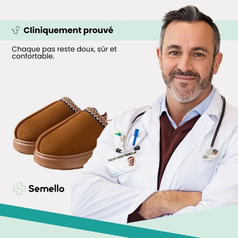 Pantoufles Orthopédique Moelleuses Automne-Hiver