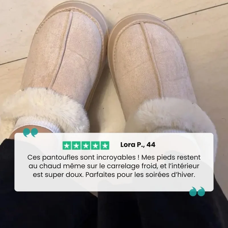 Pantoufles Orthopédique moelleuses d'hiver | Style et confort thermique
