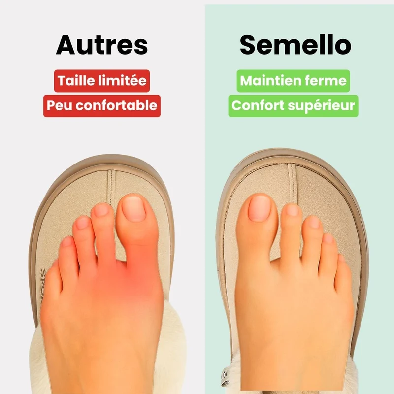 Pantoufles Orthopédique moelleuses d'hiver | Style et confort thermique
