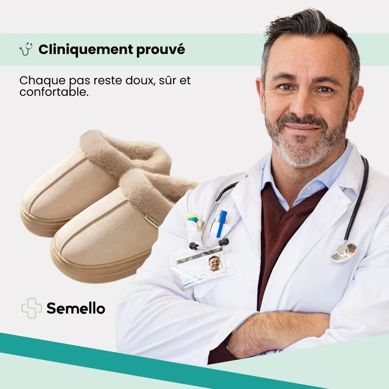 Pantoufles Orthopédique moelleuses d'hiver | Style et confort thermique
