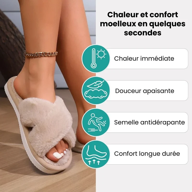 Pantoufles chaudes & moelleuses | Effet cocon immédiat